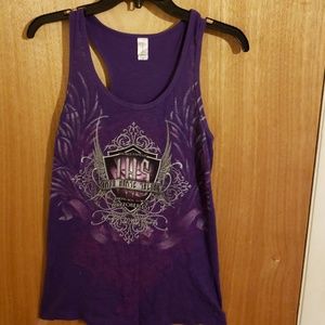 Racer back biker t